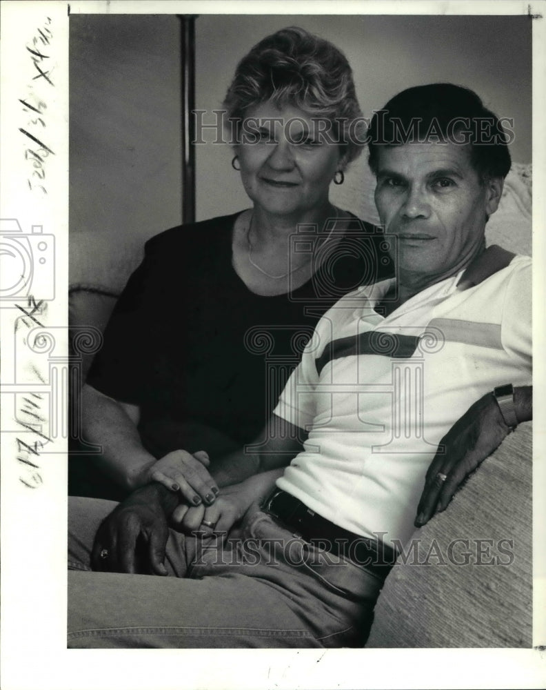1991 Press Photo Arlene & Ray Ruiz who work for United Airlings - cva40234 - Historic Images
