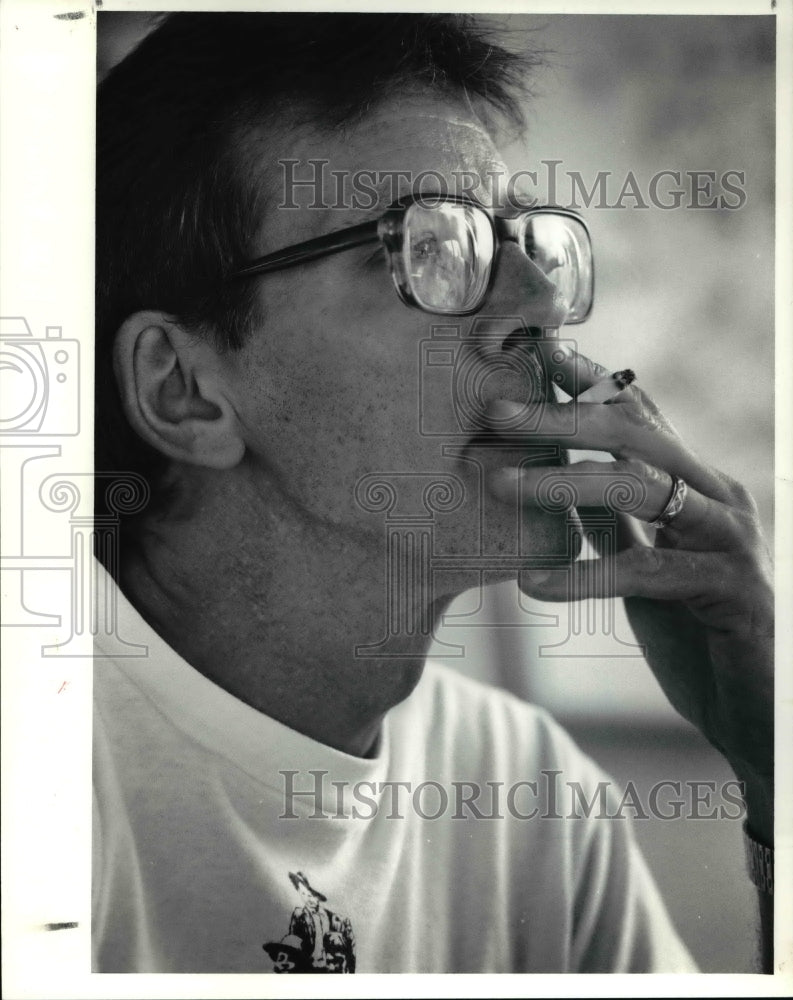 1991 Press Photo John Runyon Works for AT&T For Over 20 Years in Toled ...