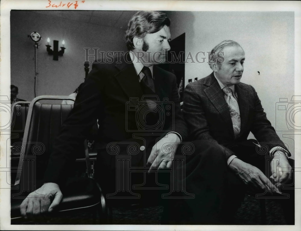 1973 Press Photo Former Clevelanders Tom Salmon & Milton Sharp - cva40416 - Historic Images