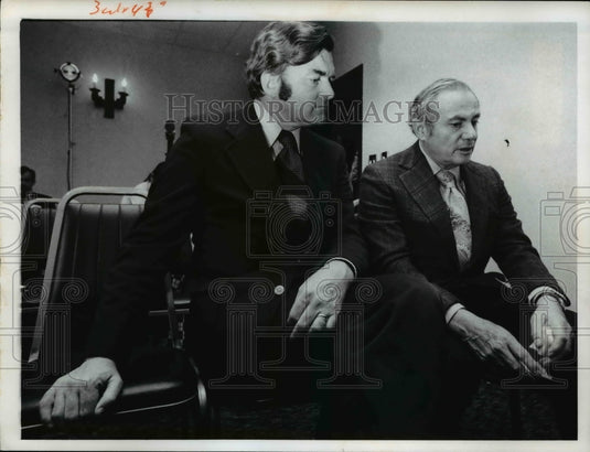 1973 Press Photo Former Clevelanders Tom Salmon & Milton Sharp - cva40416 - Historic Images