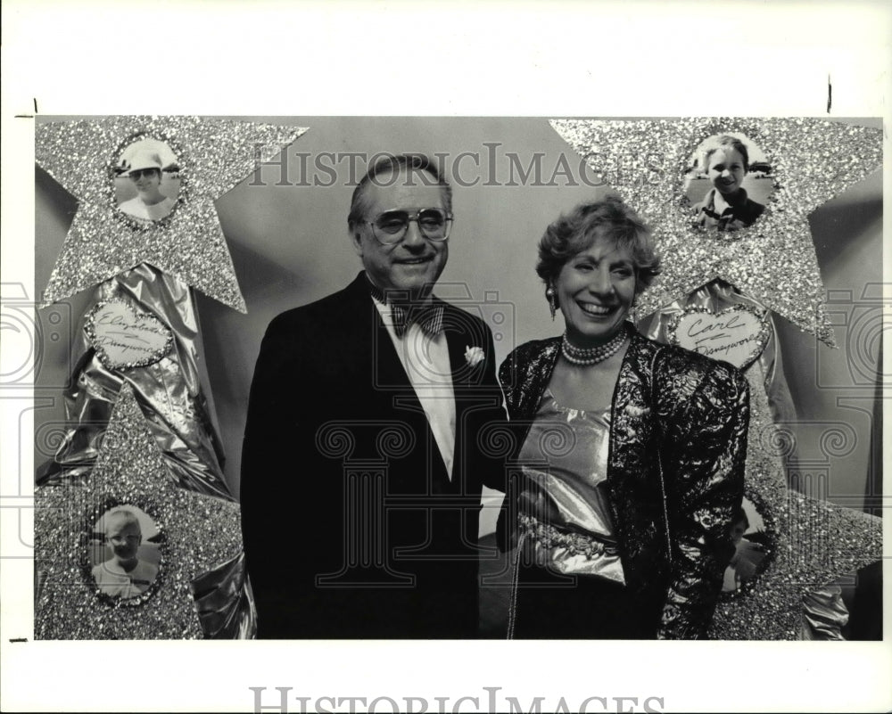 1990 Press Photo Alan &amp; Carole Schonberg at the Pat Modell Make-A-Wish Ball-Historic Images