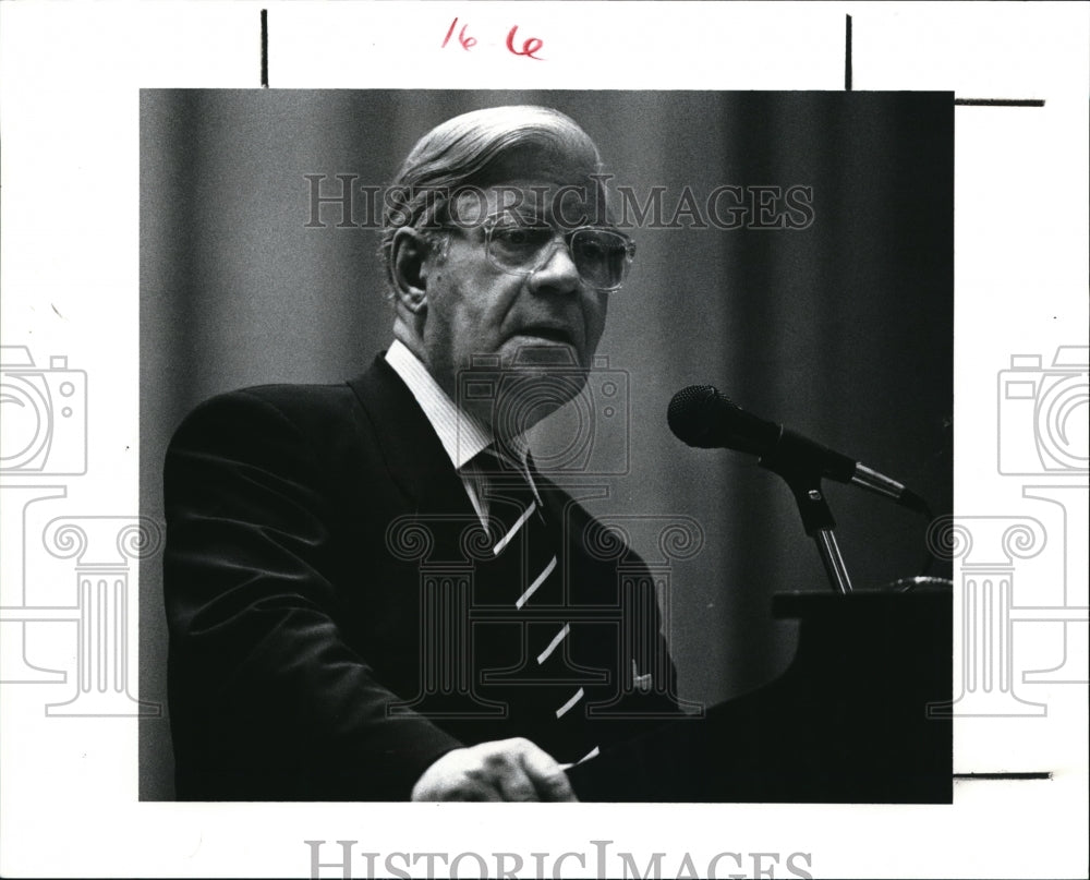 1990 Press Photo Former West German chancellor Helmut Schmidt - cva40704 - Historic Images