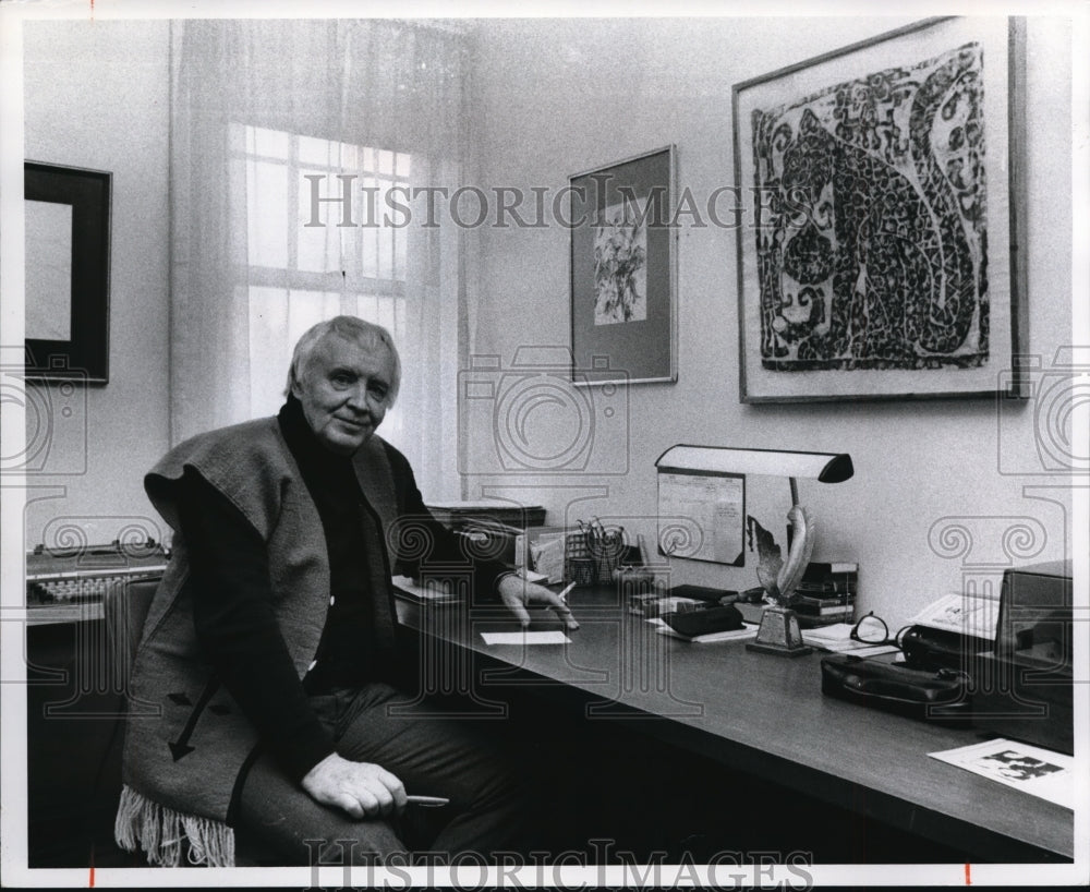 1978 Press Photo Mr. James Schmidt, upstair&#39;s study area - Historic Images