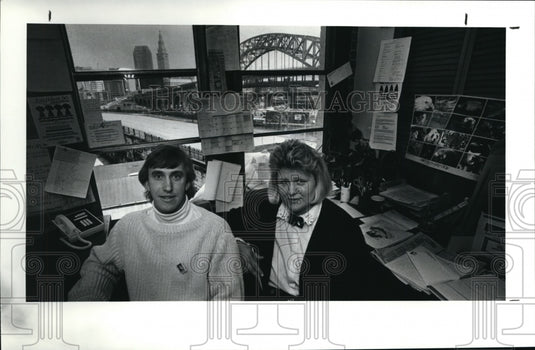 1990 Press Photo Earth Day co-directors Scott Sanders & Chris Terpal - cva41016 - Historic Images