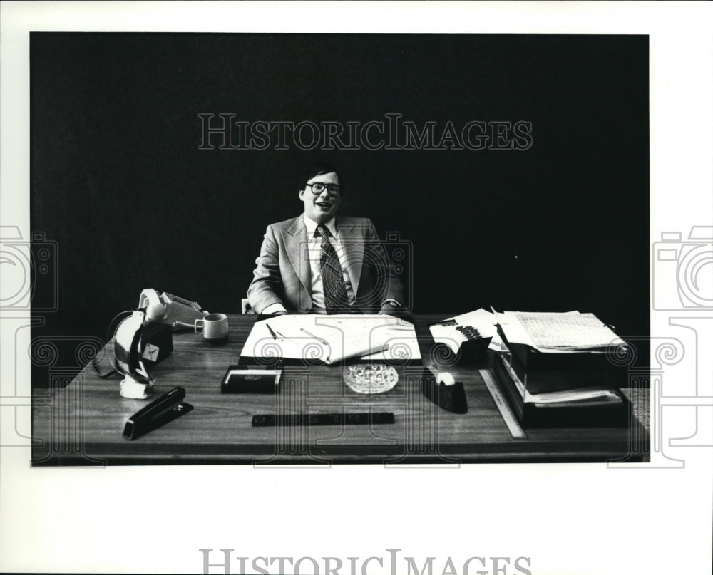 1980 Press Photo Tom Shantz of Ticketron - Historic Images