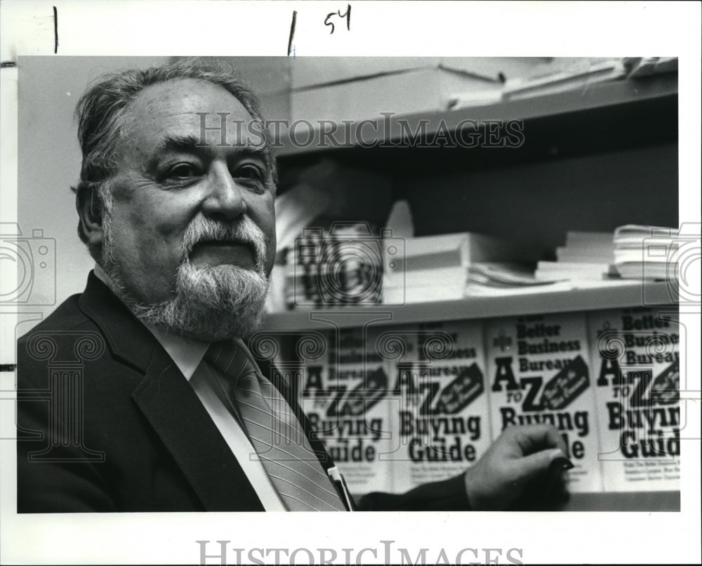 1991 Press Photo Bill Scrivo of Better Business Bureau - cva41063-Historic Images