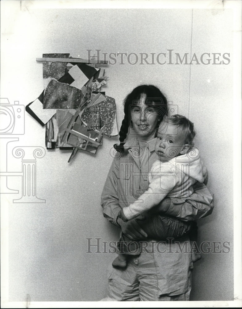 1984 Press Photo Ellen Schriebman Salk at the American Crafts Gallery - Historic Images