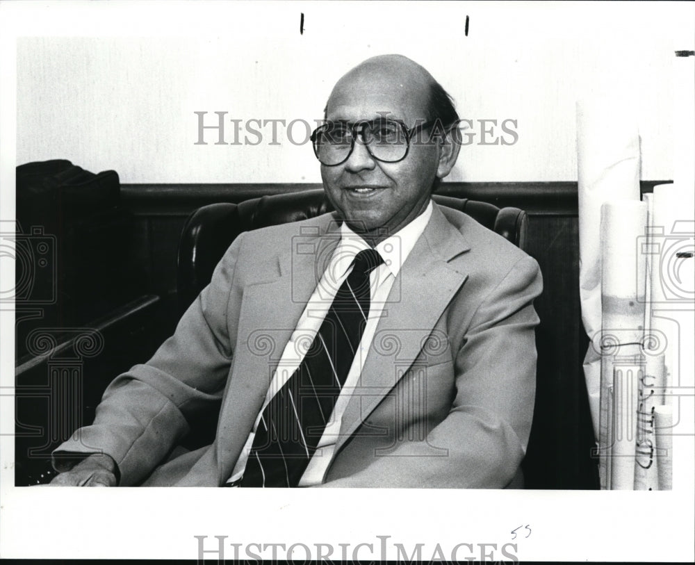 1989 Press Photo Charles V Silea, Economic Development Officer of Berea - Historic Images