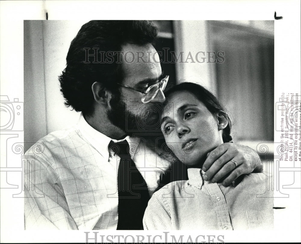 1988 Press Photo William Silverman and Margaricla Magalhes-Silverman - Historic Images