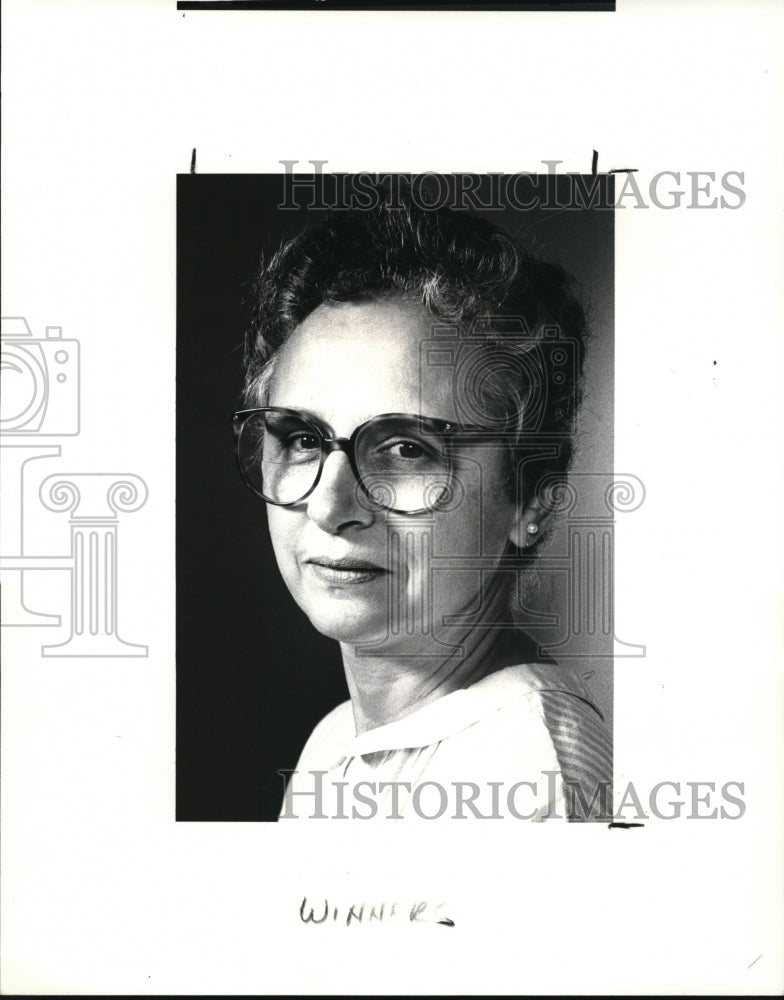 1987 Press Photo Henrietta Silberger The Plain Dealer Contest Winner - Historic Images