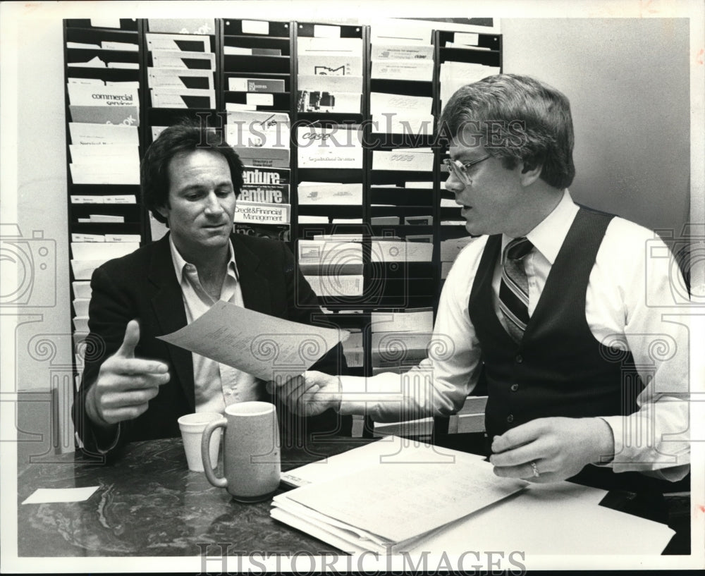 1981 Press Photo Brad Roller and John J. Polk - Historic Images