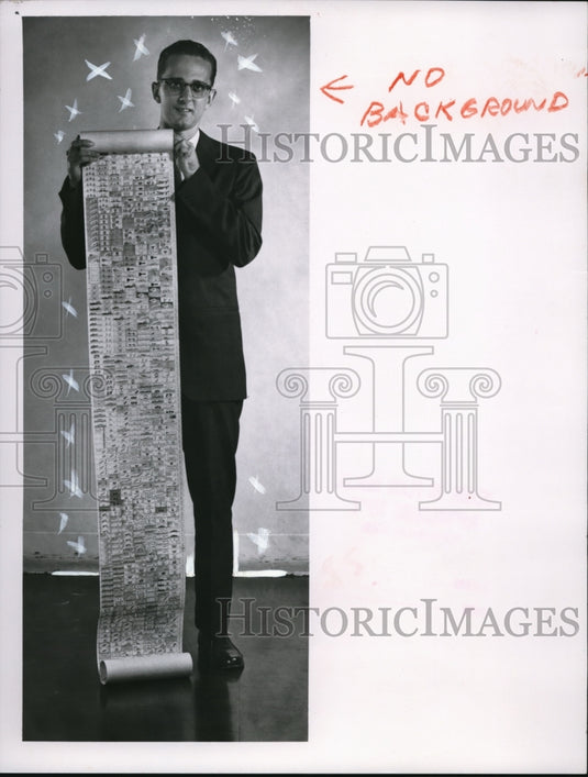 1963 Press Photo Donald Sherrill of Panton Publishing Co- Historic Images
