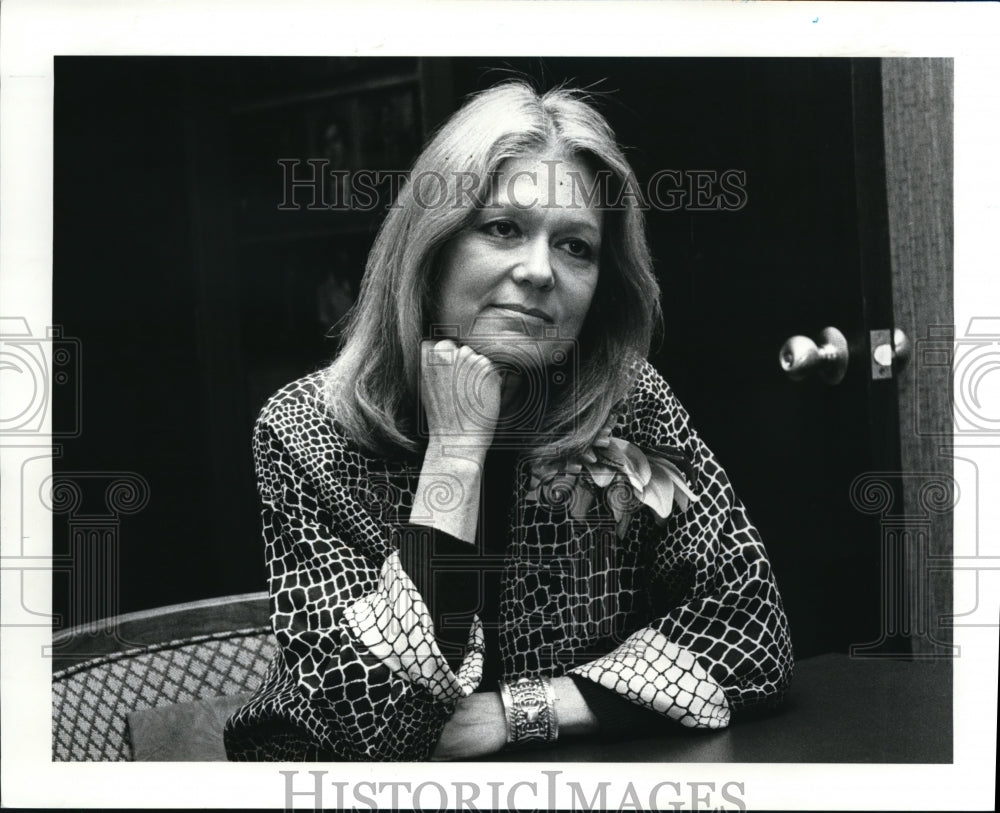 1986 Press Photo Gloria Steinem at the city club - Historic Images