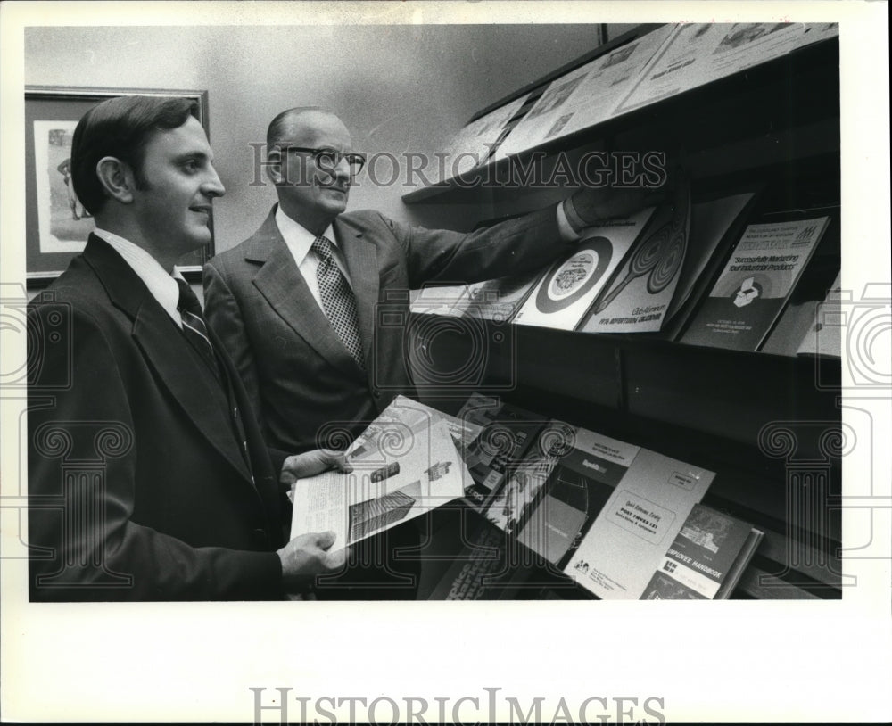 1978 Press Photo George and Edward Steinbrenner of the E.S. Advertising Services - Historic Images