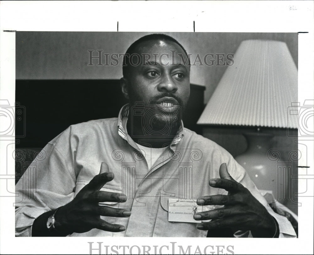 1987 Press Photo Reverend George A. Stallings - Historic Images