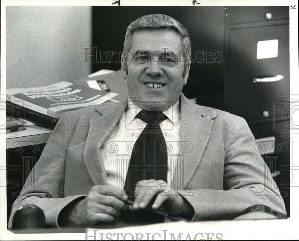 1982 Press Photo Erie, Pa Police Chief Richard H. Skonieceka - Historic Images