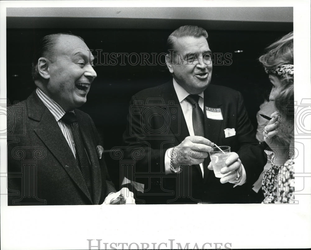 1982 Press Photo Jerry Silverman &amp; Shannon Rogers at a fund raising - Historic Images