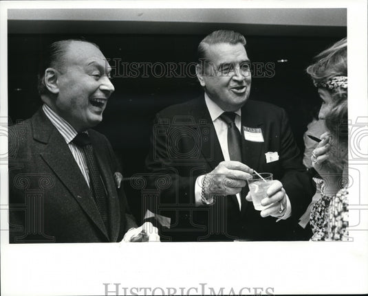 1982 Press Photo Jerry Silverman & Shannon Rogers at a fund raising - Historic Images