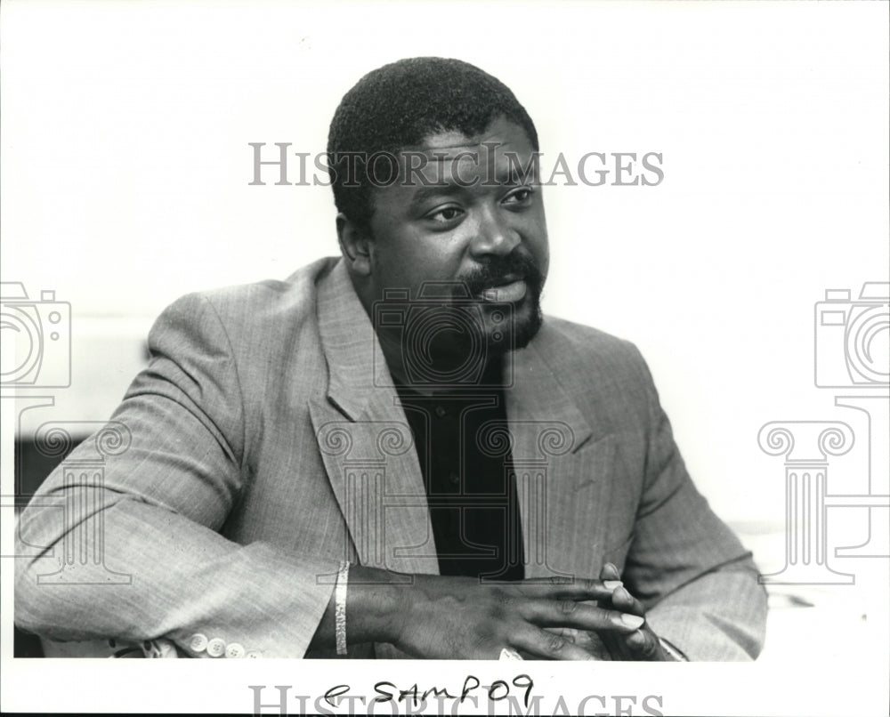 1990 Press Photo Michael Sampson of Minority Arts - cva42391 - Historic Images