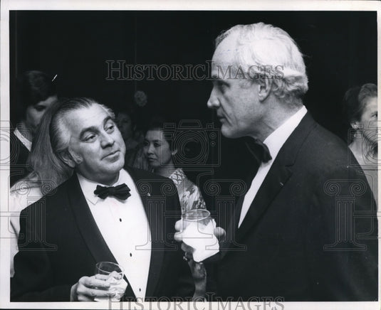 1972 Press Photo Seymour Slive with Dr Sharman E Leeat Dinner Party - cva42451 - Historic Images