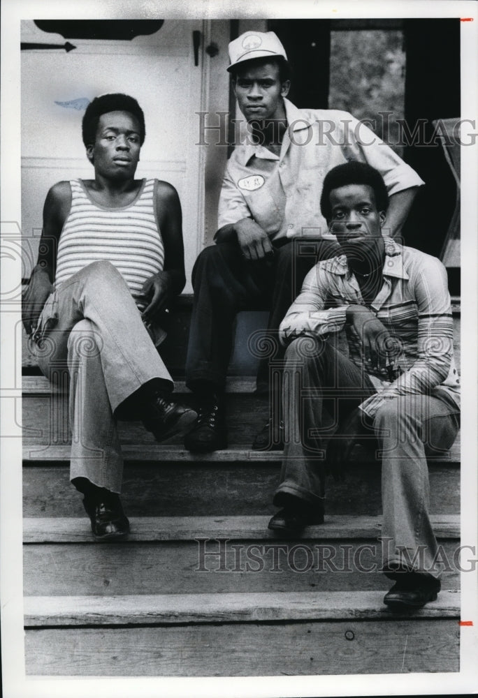 1978 Press Photo Calvin Stearnes, Reggier Meadows and Jerry Stearnes - cva43045-Historic Images