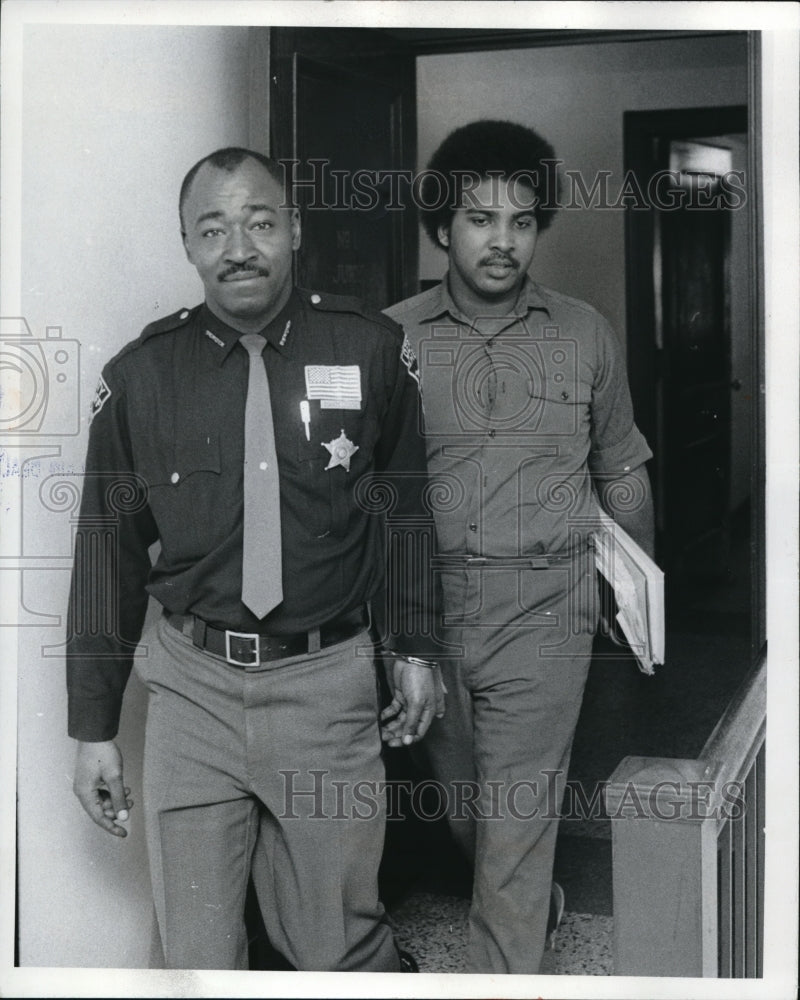 1974 Press Photo Deputy Edward Wilson and Ronald Smedley - cva43095 - Historic Images