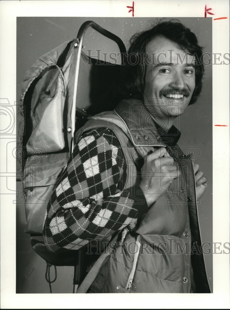 1979 Press Photo Bill Smith, Pro-Life walker from California to Washington - Historic Images