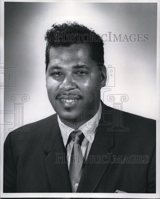 1970 Teletype operator and Ford Motor Co. foreman, Lewis Simpson - Historic Images