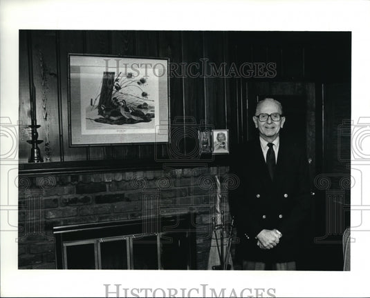 1990 Press Photo Maurice Struchen, former CEO of Society Corp. - cva43618 - Historic Images