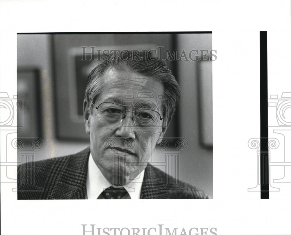 1988 Press Photo Henry T Tanaka, Japanese American Redress Association - Historic Images