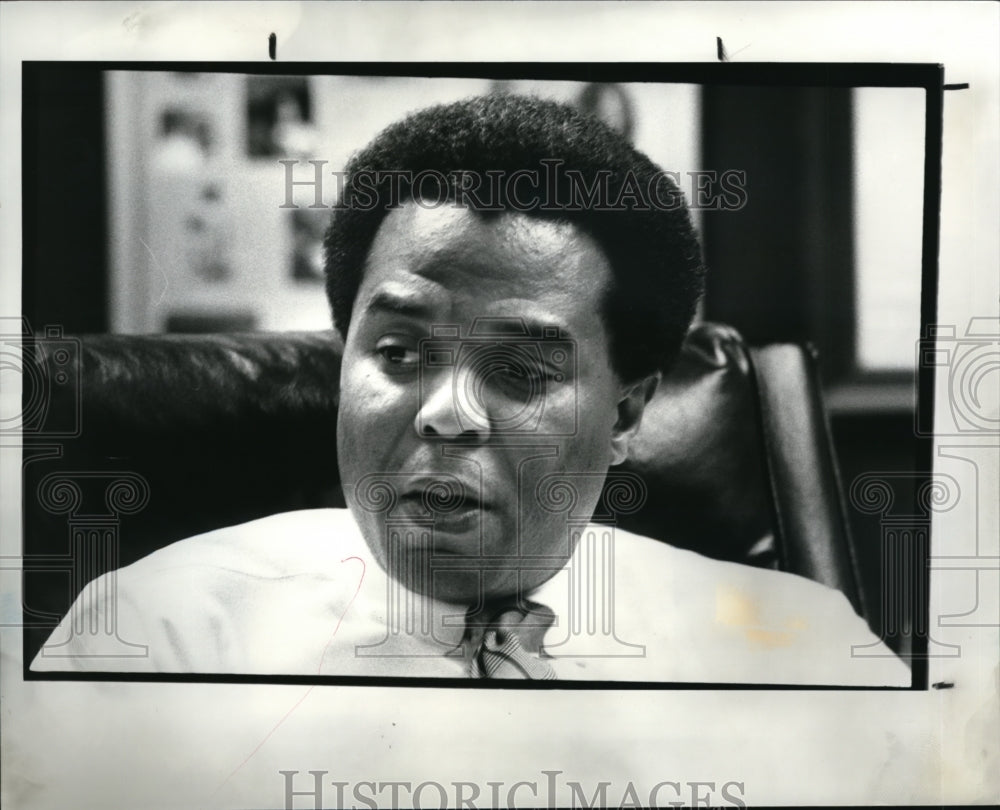 1988 Press Photo Dr Purcell Taylor, Jr, Superintendent Broadview Development Cen - Historic Images