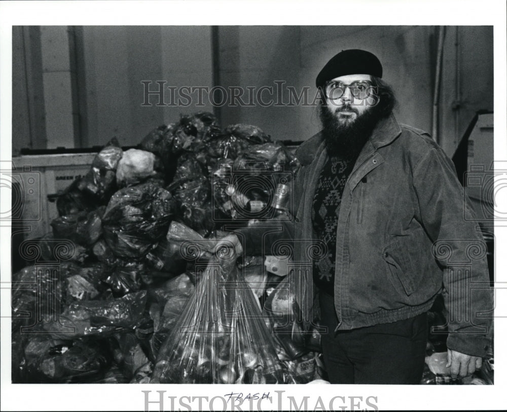 1991 Press Photo Jeff Tierce, the new Head of Cleveland Recycling Program-Historic Images