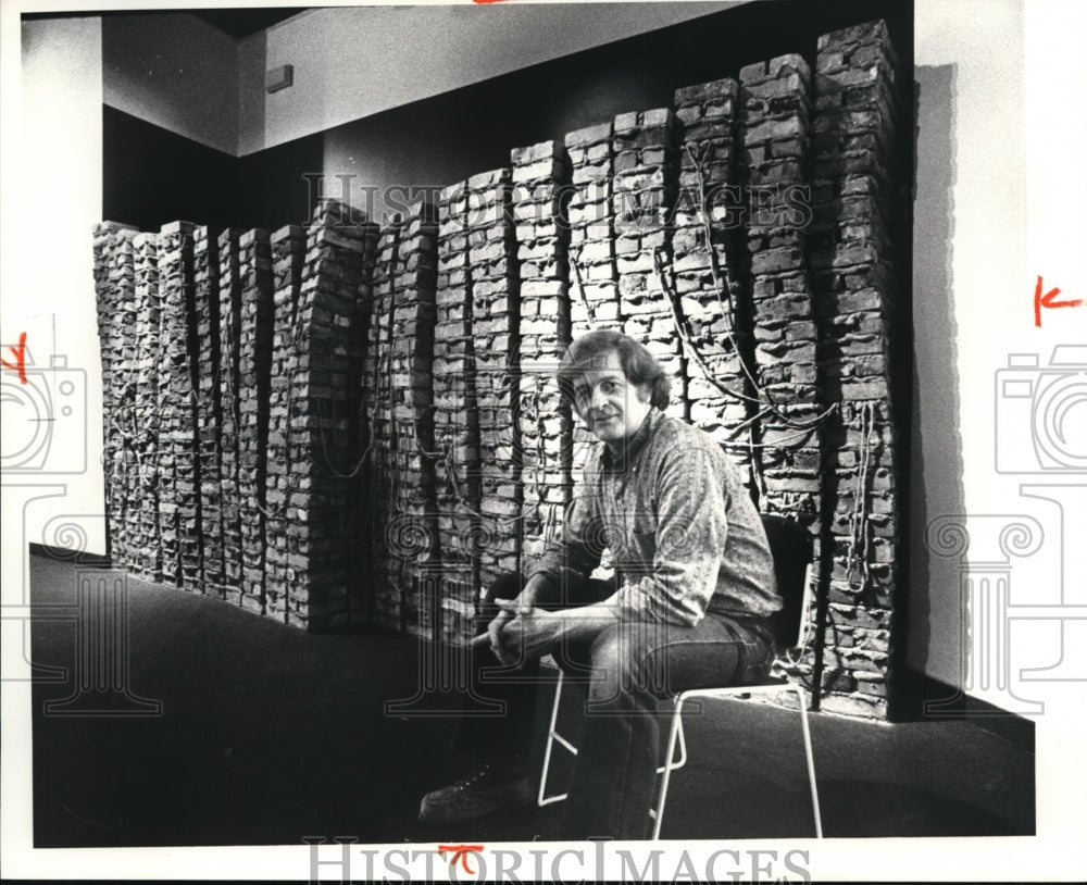 1981 Press Photo John Spofforth, CSU Artist - Historic Images