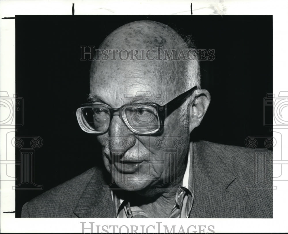 1990 Press Photo Paul Spitz, 80yr old at the Project Move Celebration - Historic Images