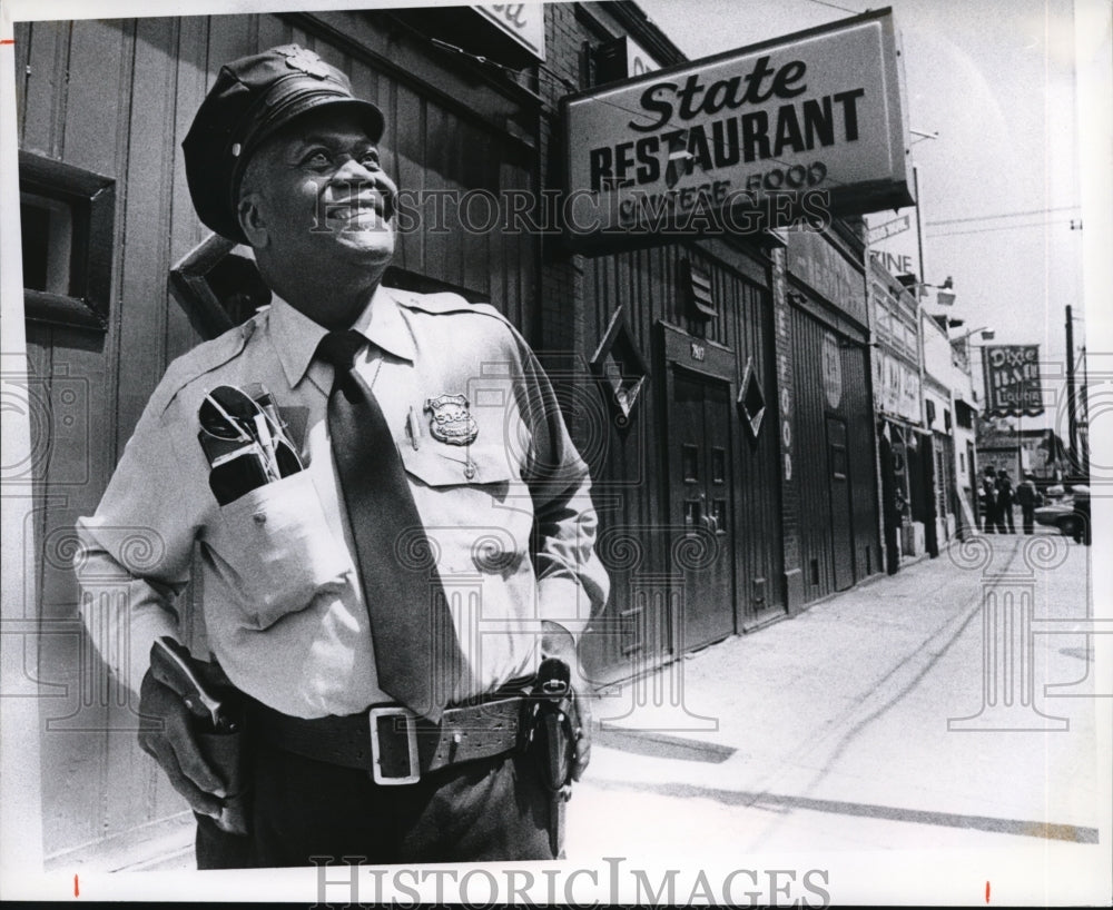 1978 Press Photo Adger T. Greene Private Policeman - cva43988-Historic Images