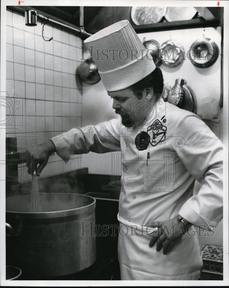 1981 Press Photo Chef Richard Taylor Au Provenance Restaurant - Historic Images