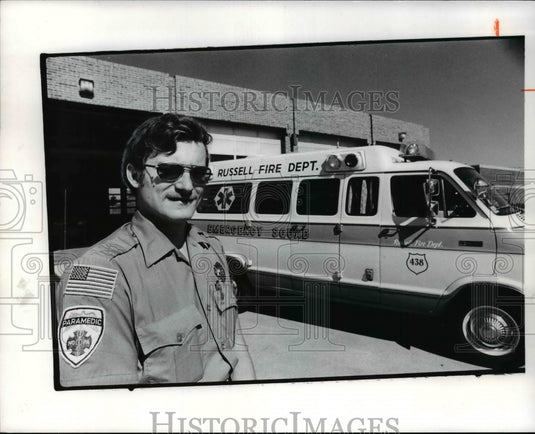 1978 Press Photo Robert N. Terbizan, Russell Fire Department paramedic - Historic Images