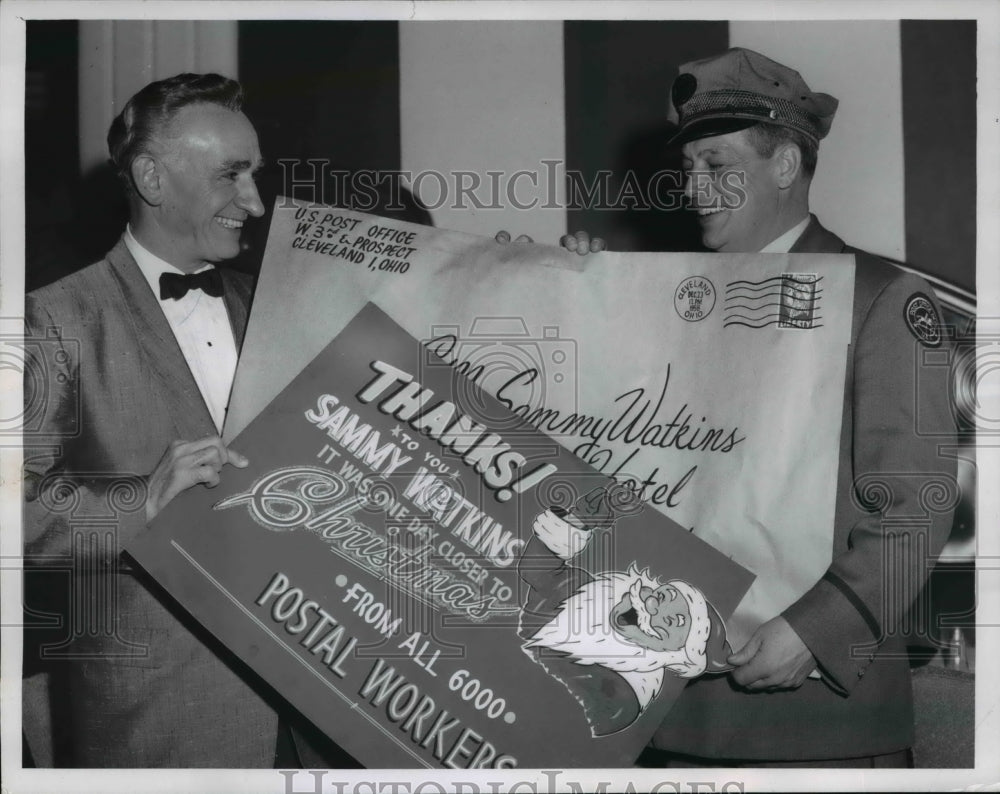 1958 Press Photo Orchestra leader Sammy Watkins and Albert J. Smith - cva44908- Historic Images