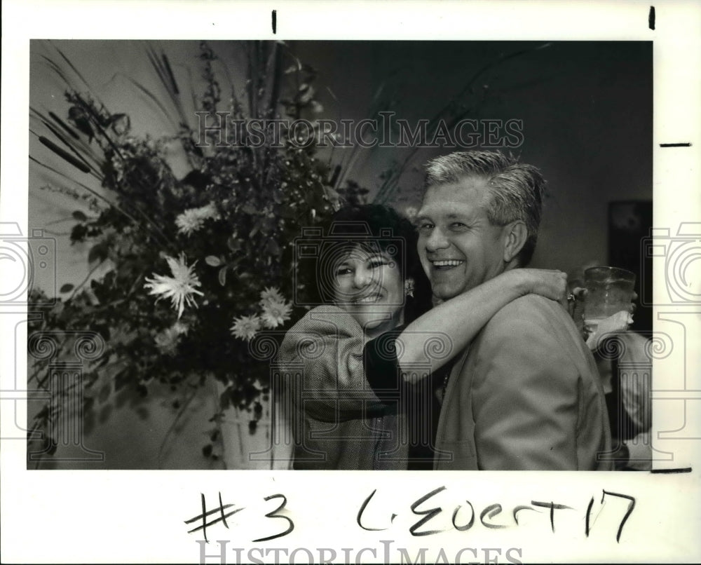 1991 Press Photo Larry Wheeler at Benefit for Tom Evert Dance Company - Historic Images