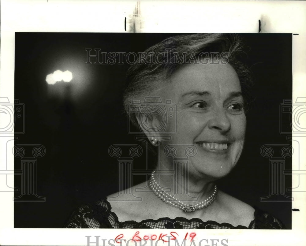 1985 Press Photo Mrs. Jacqueline Wexler National Conference of Christian &amp; Jews-Historic Images