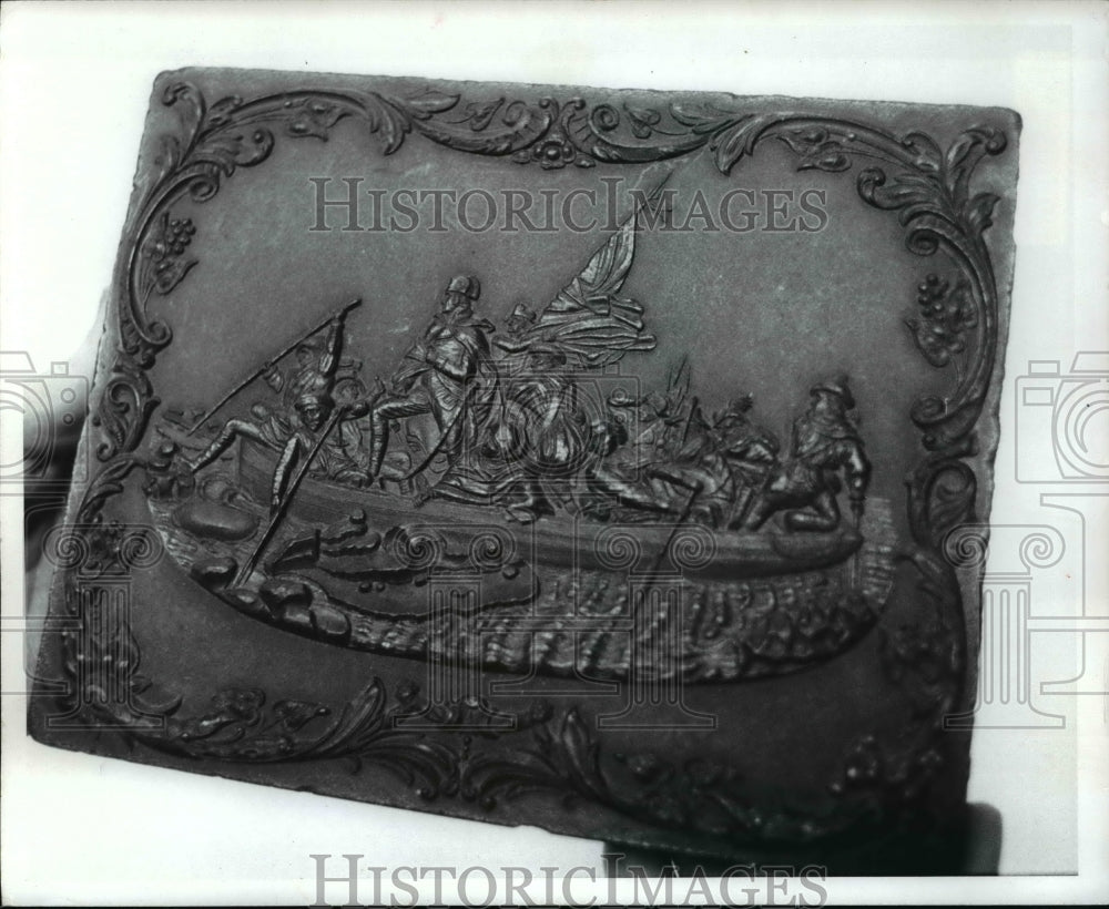 1973 The Washington crossing Delaware scene painting by P.L. Smith - Historic Images