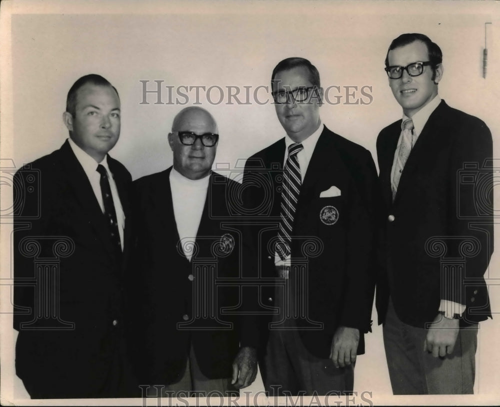 1970 Press Photo Dick Slaight, Art Shomer, Pete Rimmel and Dick Olmstead-Historic Images