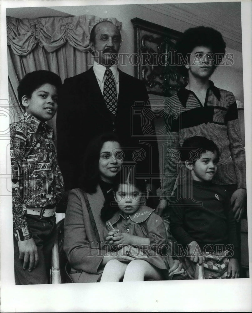 1973 Press Photo Chris Turner Dr. Clifford Turner Ivan Mrs. Turner Rebecca - Historic Images