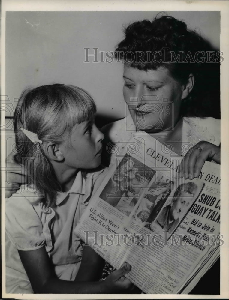 1961 Press Photo Mrs. Gertrude von Tonk daughter Jenny-Historic Images