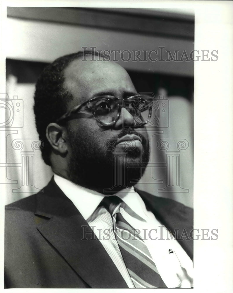 Undated Press Photo Dr. Carl Taylor, Criminologist/Author, Cleveland City Club - Historic Images