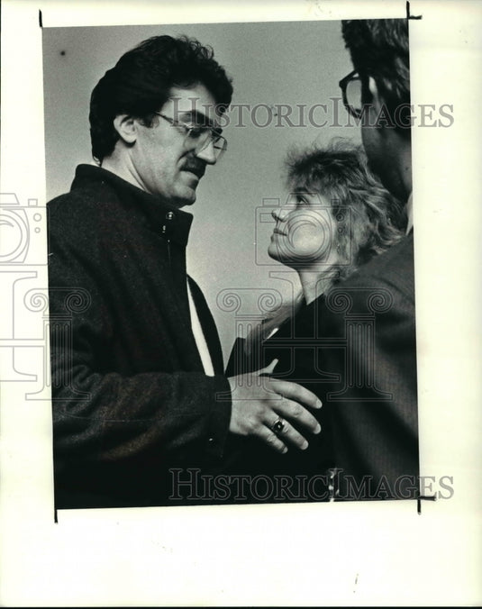 1988 Press Photo John Vulcu with his wife Nancy-Historic Images