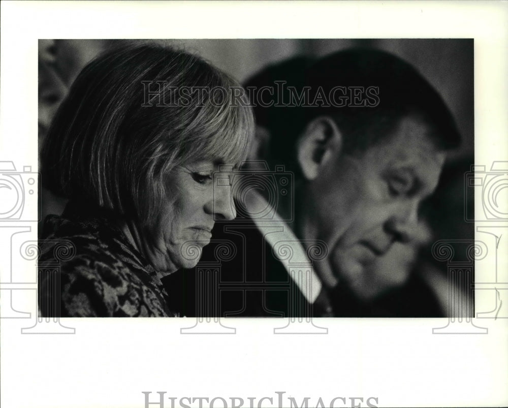 1991 Press Photo Janet and George Voinovich - Historic Images