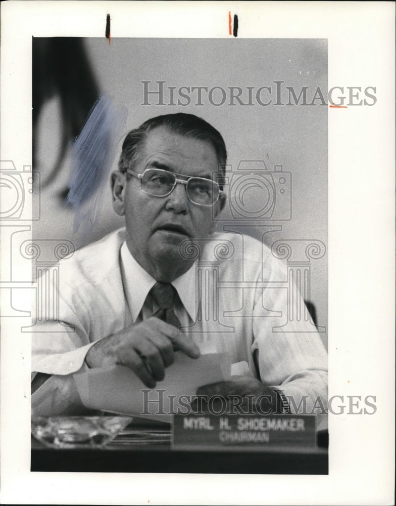 1980 Press Photo State Rep Myrl H. Shoemaker, Democrat of Bourneville - Historic Images