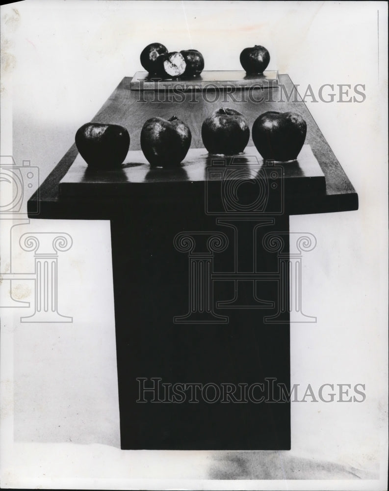 1970 Press Photo Apple Sculpture by Robert Sibbison - cva47931-Historic Images