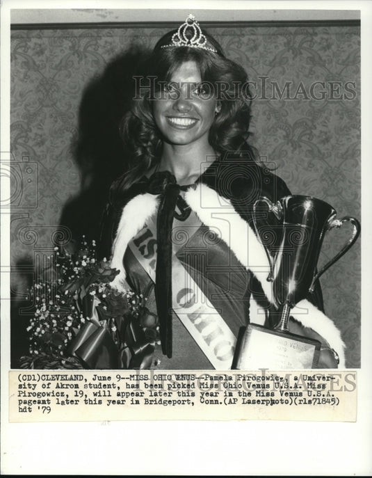 1979 Press Photo Pamela Pirogowicz, Miss Ohio to join in the Miss Universe-Historic Images